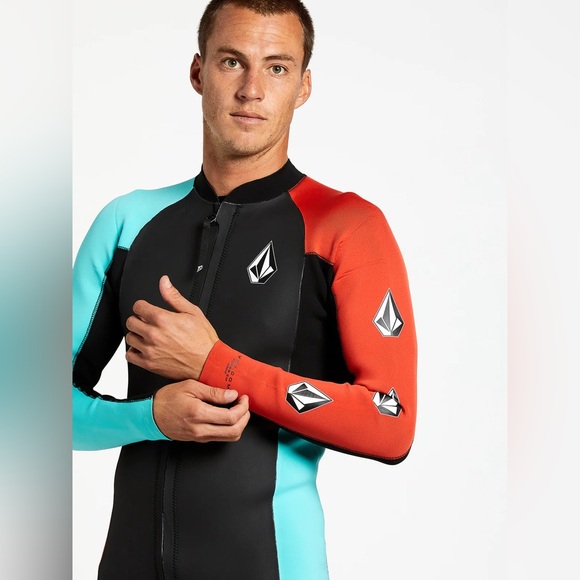 Volcom | Neoprene Stone Zip Wetsuit Top Jacket 50 UV in Black Size L Large - Picture 5 of 11
